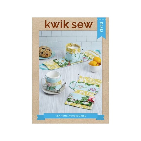 Kwik Sew Sewing Pattern 4313 Mug Case Tea Bag Case Mug Cozy - Picture 1 of 3